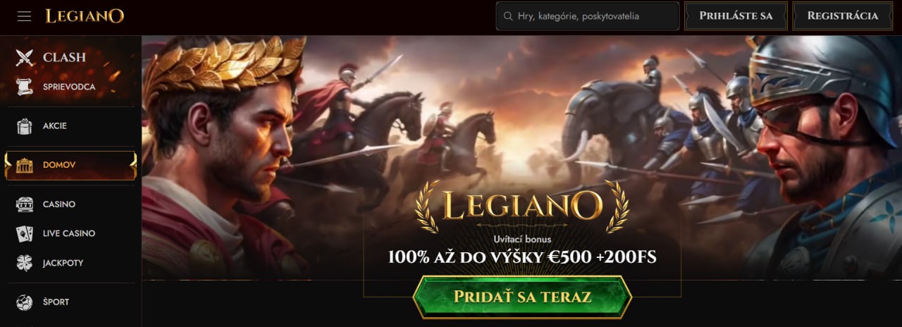 Legiano Casino bonus