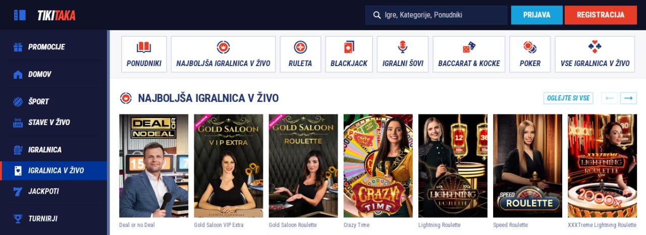 Tikitaka Casino Igralnica v živo