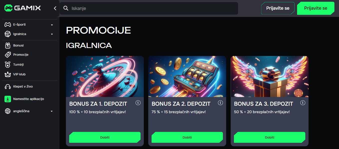 GAMIX Casino welcome Bonuses, stavnice.tv