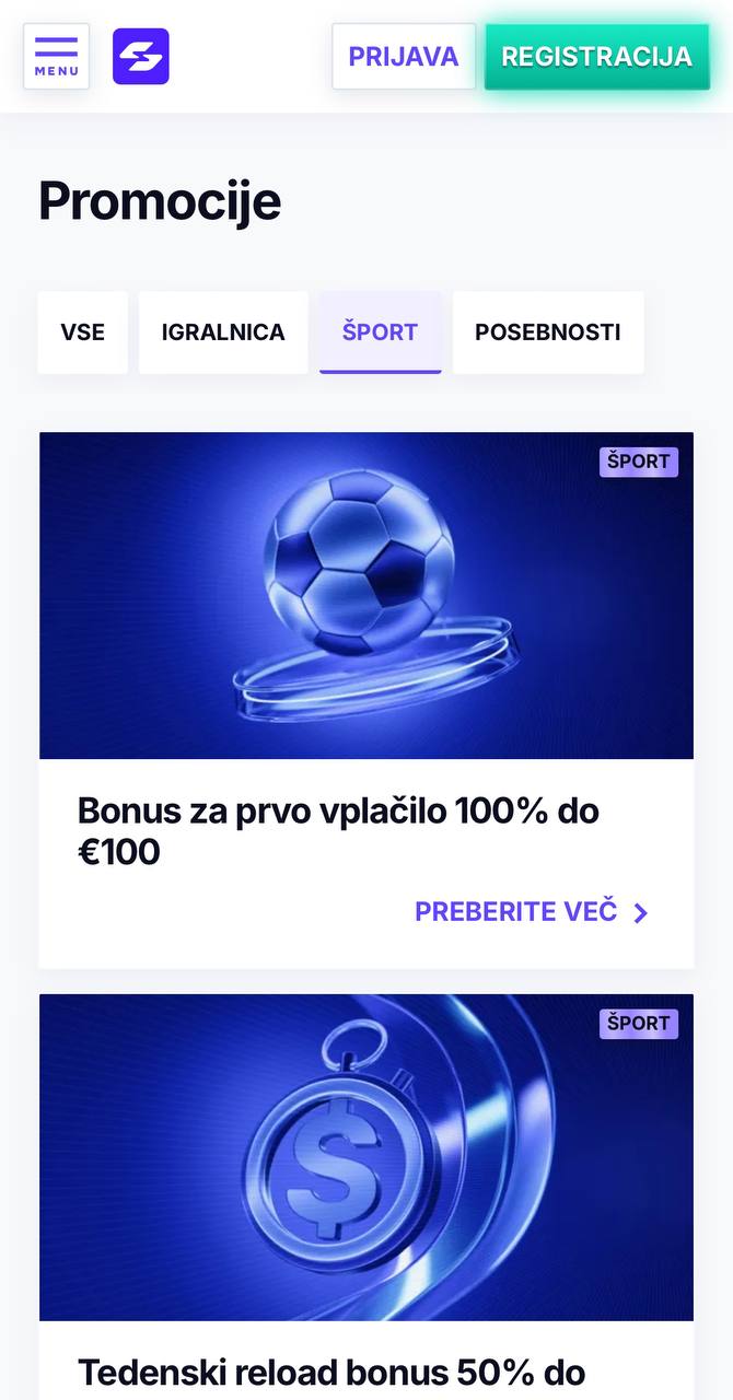 Bonusi in promocije pri SGCasino Mobile