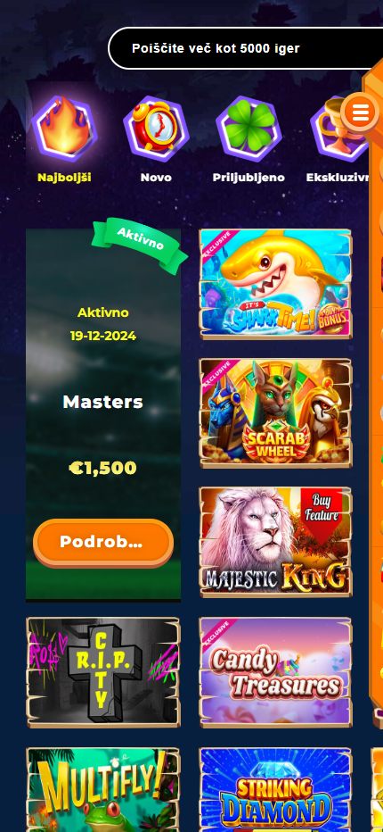 Wazamba Casino Games Slovenia (Mobile screen), stavnice.tv