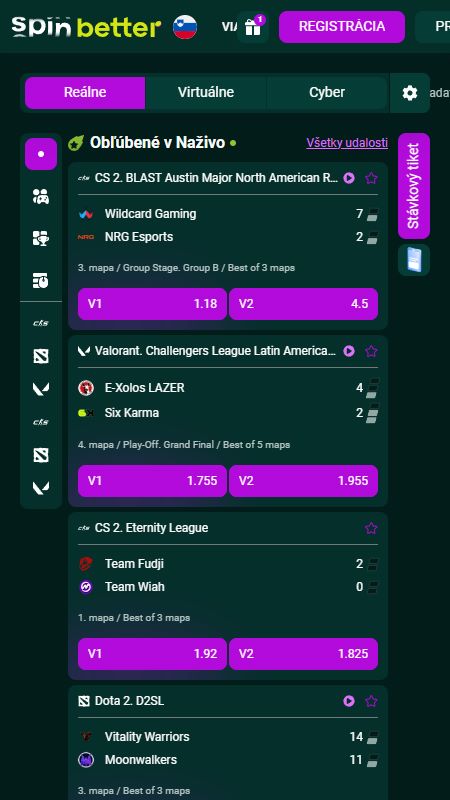 eSports spinbetter 