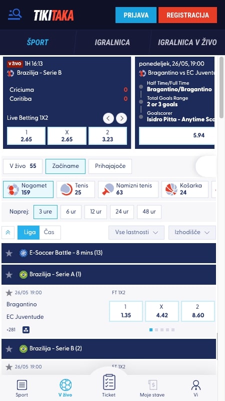 Spletna stran za stave na FIFA klubskem svetovnem prvenstvu Tikitaka