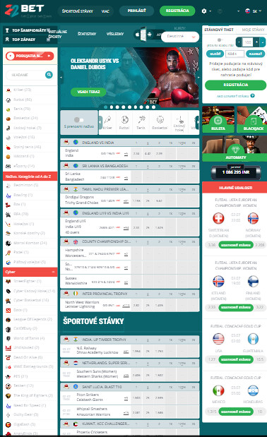 22bet main