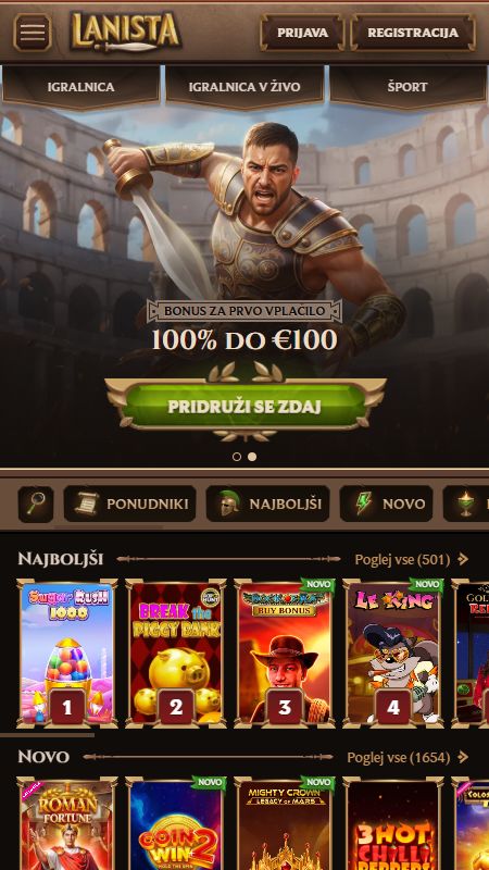 Spletna domača stran Lanista