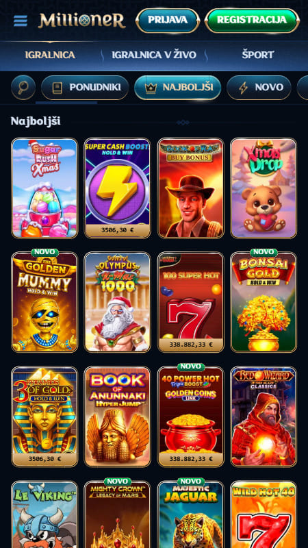 Millioner casino games