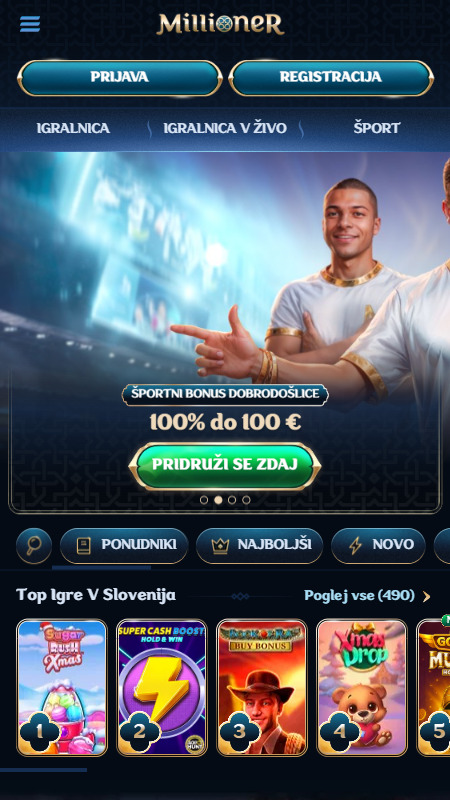 Millioner casino main page
