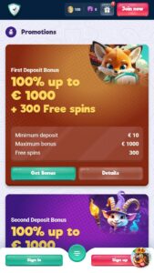 Promocije in bonusi v igralnici SafeCasino Slovenia