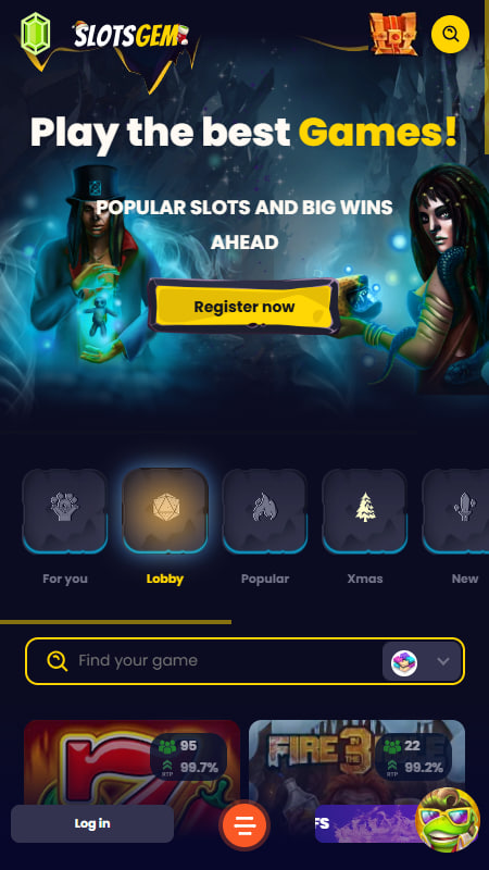 Ponudba iger v Slotsgem Casino