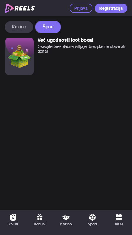 Reels sport Promocije Slovenija