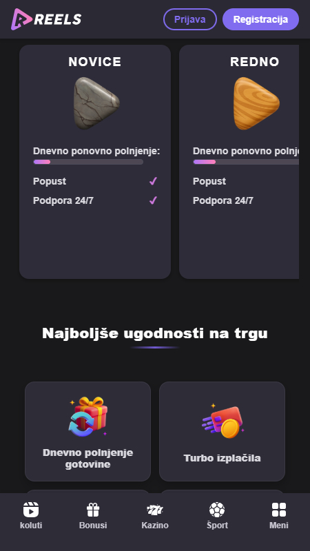 Reels VIP program Slovenija