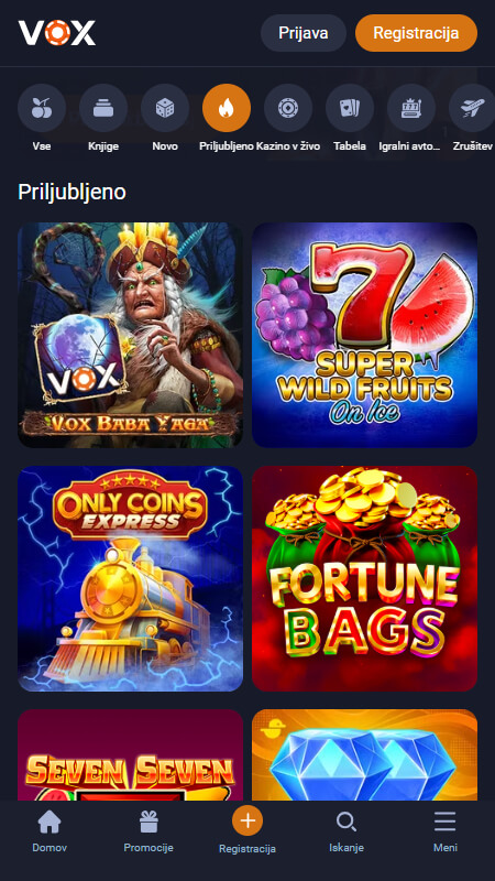 Vox casino play slots