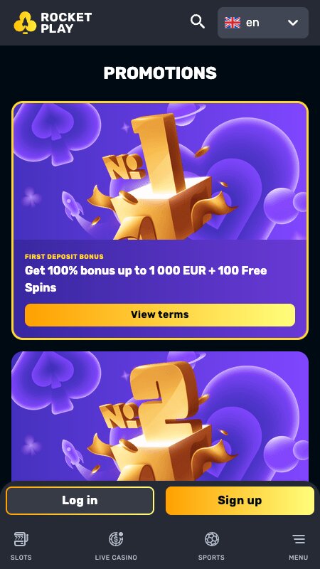 Bonusi in promocije na RocketPlay