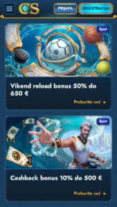 Casea Promocije za obstoječe uporabnike