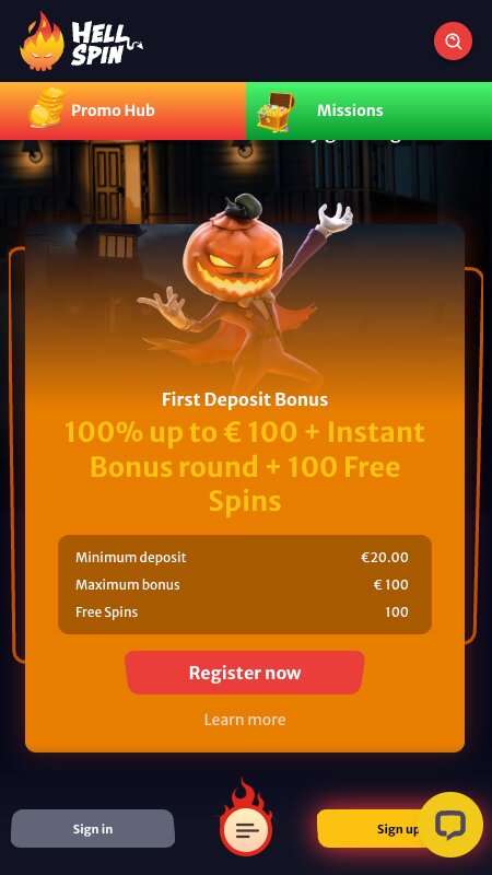 Bonusi in promocije na HellSpin