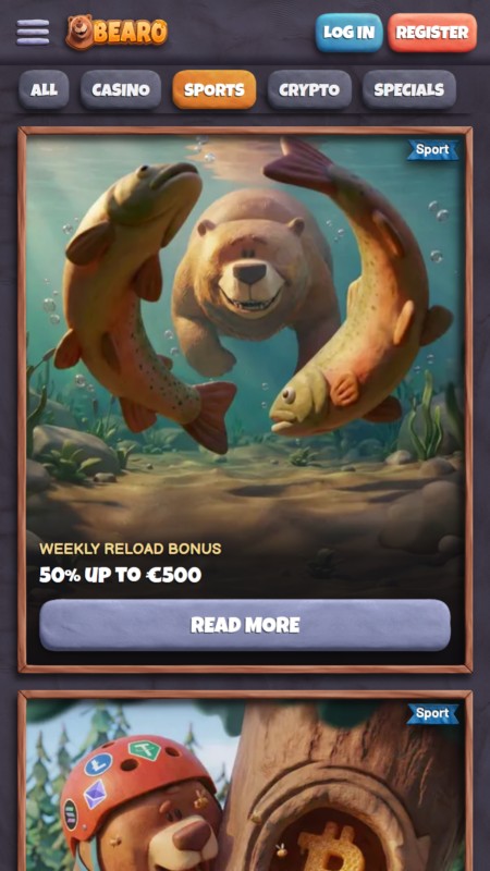 Bearo bookmaker bonuses