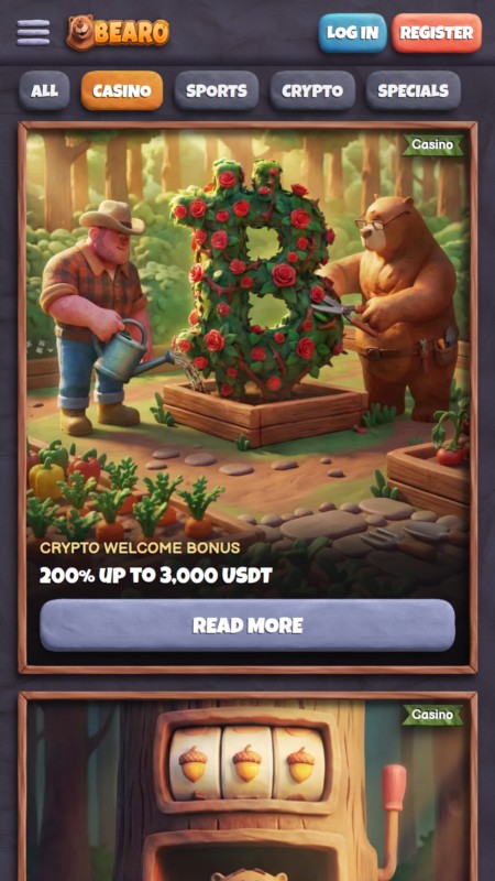Bearo casino bonus